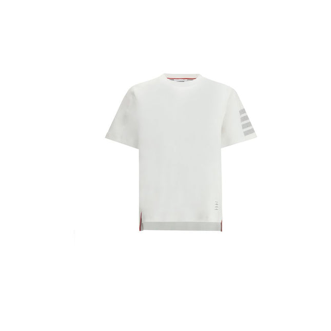 Thom Browne White Cotton T-Shirt