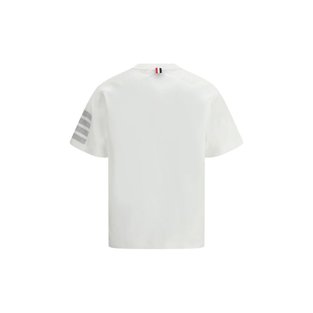 Thom Browne White Cotton T-Shirt