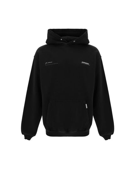 Represent Black Cotton Sweatshirt
