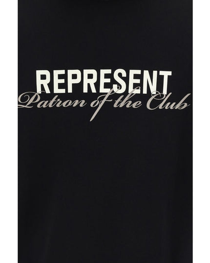 Represent Black Cotton Sweatshirt