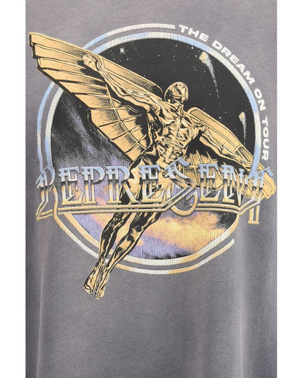 Represent Gray Cotton T-Shirt