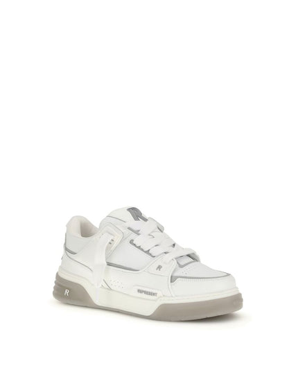 Represent White Calf Leather Bos Taurus Sneakers