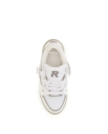 Represent White Calf Leather Bos Taurus Sneakers