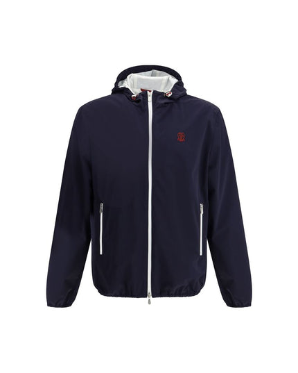 Brunello Cucinelli Blue Polyamide Shell Jacket