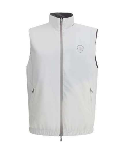 Brunello Cucinelli White Polyamide Sleveless Jacket