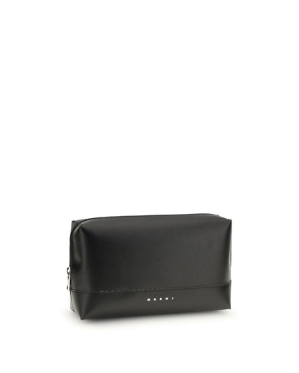 Marni Black Calf Leather Bos Taurus Shoulder Bag
