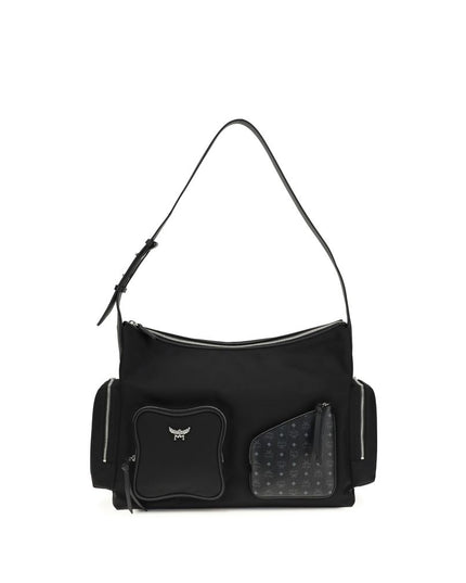 MCM Black Fabric Shoulder Bag