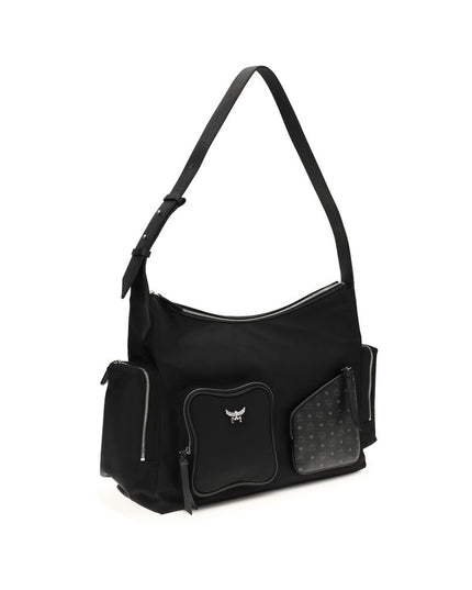 MCM Black Fabric Shoulder Bag