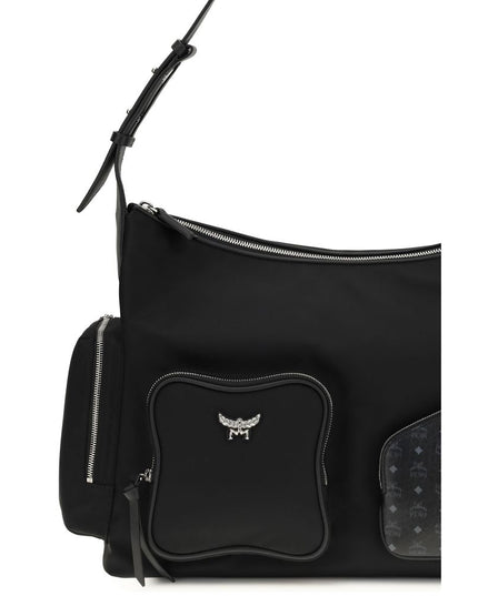 MCM Black Fabric Shoulder Bag