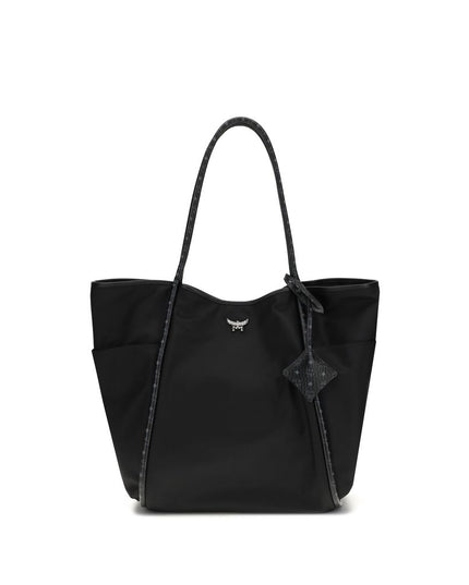 MCM Black Fabric Shoulder Bag
