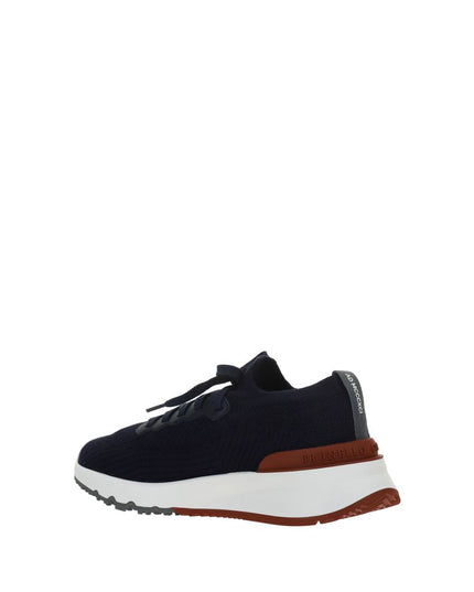 Brunello Cucinelli Blue Rubber Low Top Sneakers