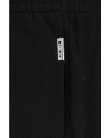 Represent Black Cotton Joggers (Workout Pants)