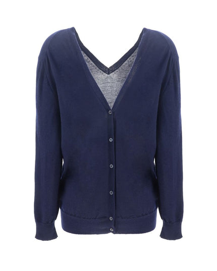 Prada Blue Cashmere Cardigan