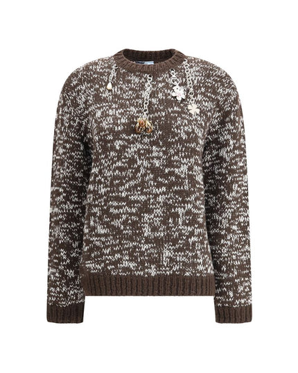 Prada Brown Fleece Wool Sweatshirt