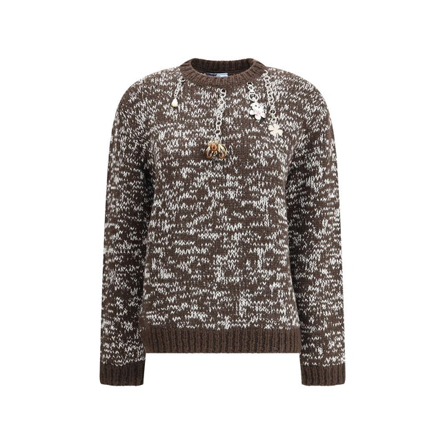 Prada Brown Fleece Wool Sweatshirt