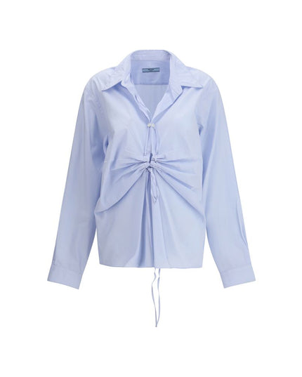 Prada Light Blue Cotton Dress Shirt