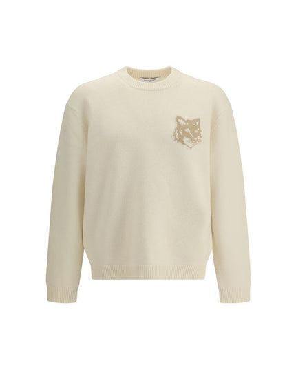 Maison Kitsuné Cream Wool Sweatshirt