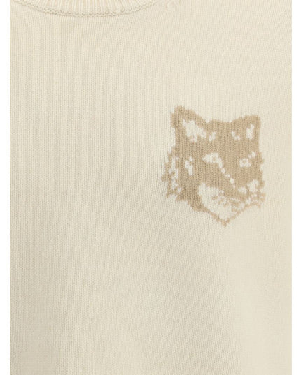 Maison Kitsuné Cream Wool Sweatshirt