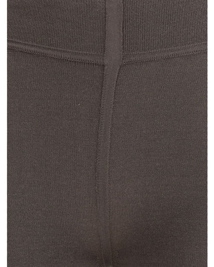 Rick Owens Gray Fleece Wool Leggings