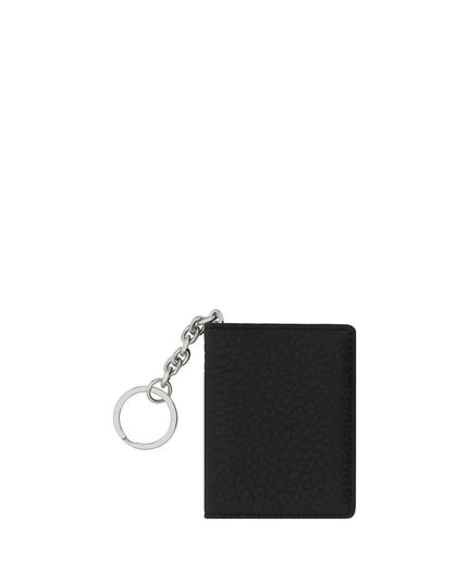 Margiela Black Calf Leather Bos Taurus Keychain