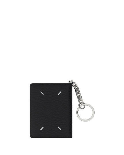 Margiela Black Calf Leather Bos Taurus Keychain