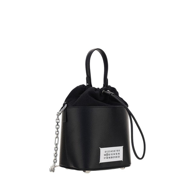 Margiela Black Calf Leather Bos Taurus Shoulder Bag