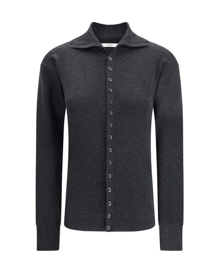 Lemaire Gray Wool Cardigan
