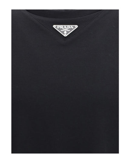 Prada Black Cotton T-Shirt