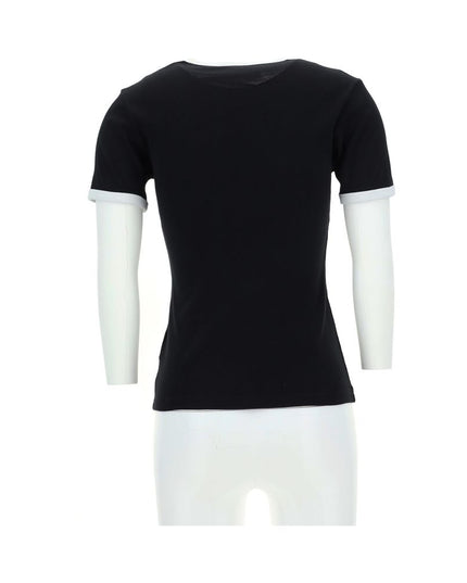 Courrèges Black Cotton T-Shirt