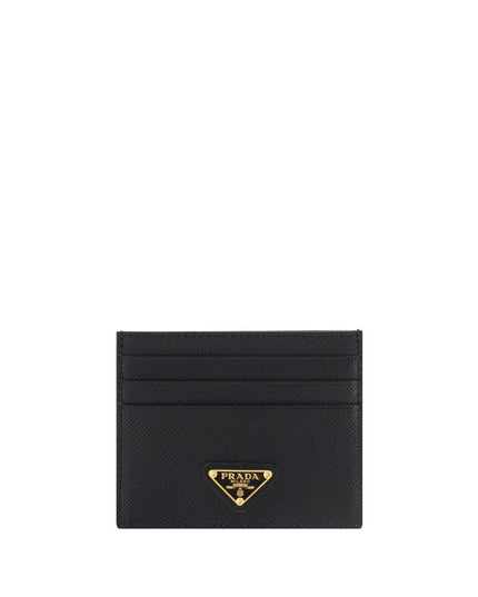 Prada Black Calf Leather Bos Taurus Wallet