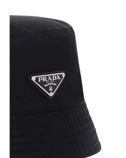 Prada Black Polyamide Bucket Hat