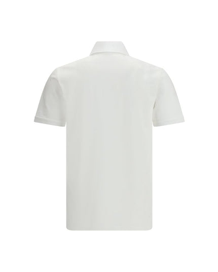 Givenchy White Cotton Polo Shirt