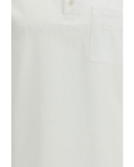Givenchy White Cotton Polo Shirt