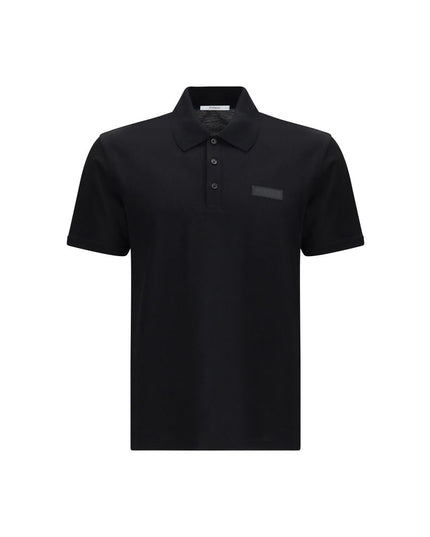 Givenchy Black Cotton Polo Shirt