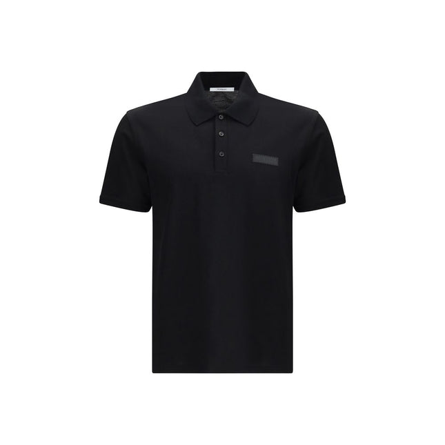 Givenchy Black Cotton Polo Shirt