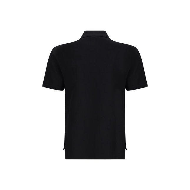 Givenchy Black Cotton Polo Shirt