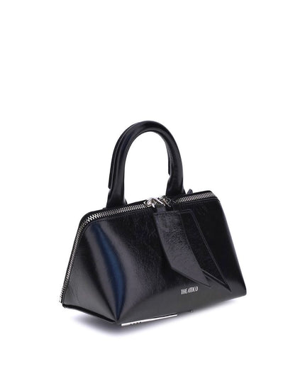 The Attico Black Calf Leather Bos Taurus Shoulder Bag