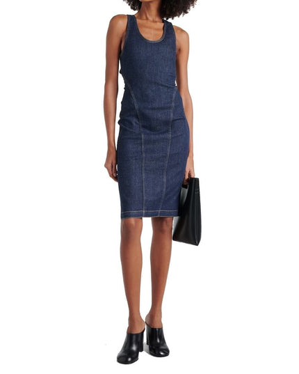 Alaïa Blue Cotton Casual Dress