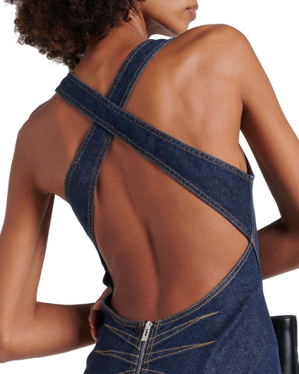 Alaïa Blue Cotton Casual Dress