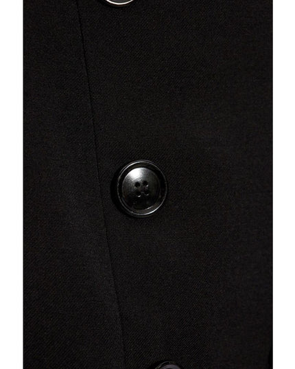 Alaïa Black Elastane Midi Skirt