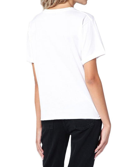 Saint Laurent White Cotton T-Shirt