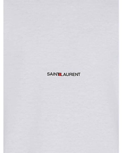 Saint Laurent White Cotton T-Shirt