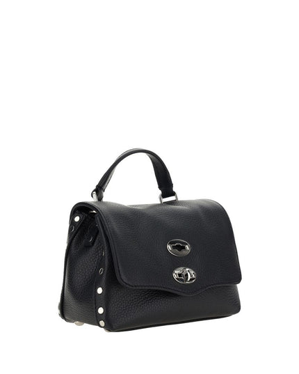 Zanellato Black Calf Leather Bos Taurus Shoulder Bag