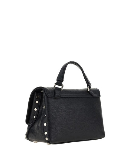 Zanellato Black Calf Leather Bos Taurus Shoulder Bag