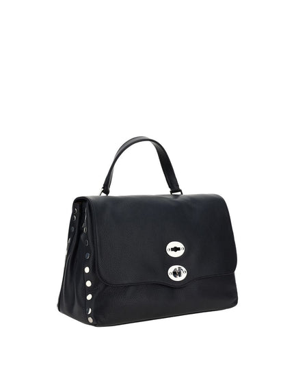 Zanellato Black Calf Leather Bos Taurus Shoulder Bag