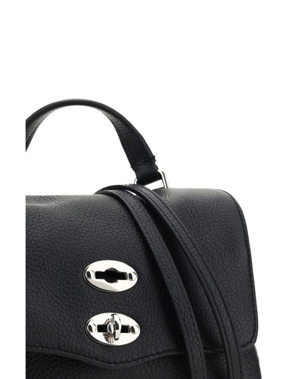 Zanellato Black Calf Leather Bos Taurus Shoulder Bag
