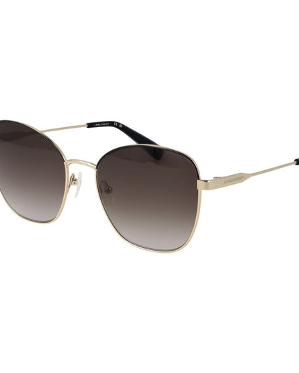 Longchamp Gold Metal Sunglasses