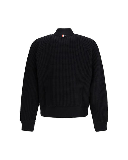 Thom Browne Black Wool Bomber