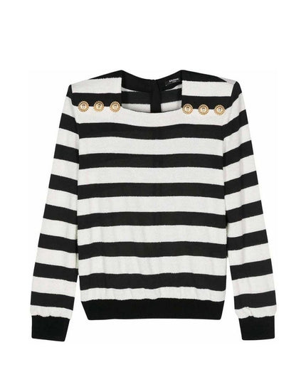 Balmain Black Marabou Tank Tops