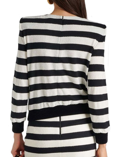 Balmain Black Marabou Tank Tops